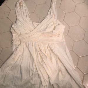 Express drapey ruched tank top